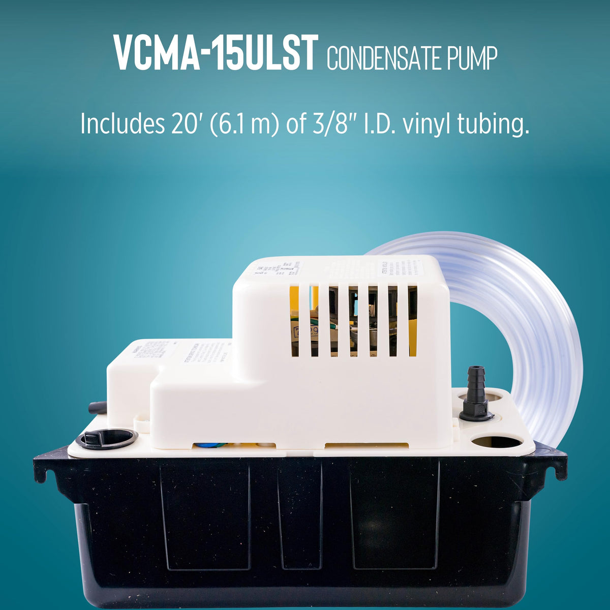 Little Giant VCMA-15ULST 115 Volt, 65 GPH, 1/50 HP Automatic Condensate Removal Pump for HVAC/Refrigeration Systems/Dehumidifiers with Overflow
