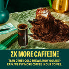 Wandering Bear Straight Black Organic Cold Brew Coffee - 32 fl oz, 6 Pack
