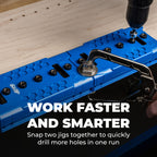 Kreg Shelf Pin Jig 1/4 Inch, Cabinet Shelf Drilling Jig, KMA3225