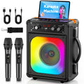 Karaoke Machine with 2 Mics for Adults & Kids, All-in-One Karaoke Set