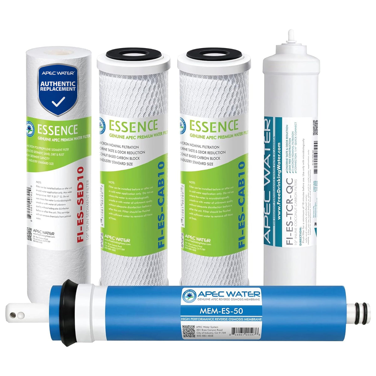 APEC Essence Series 50 GPD Complete Replacement Filter for Undersink System(FILTER-MAX-ES50)