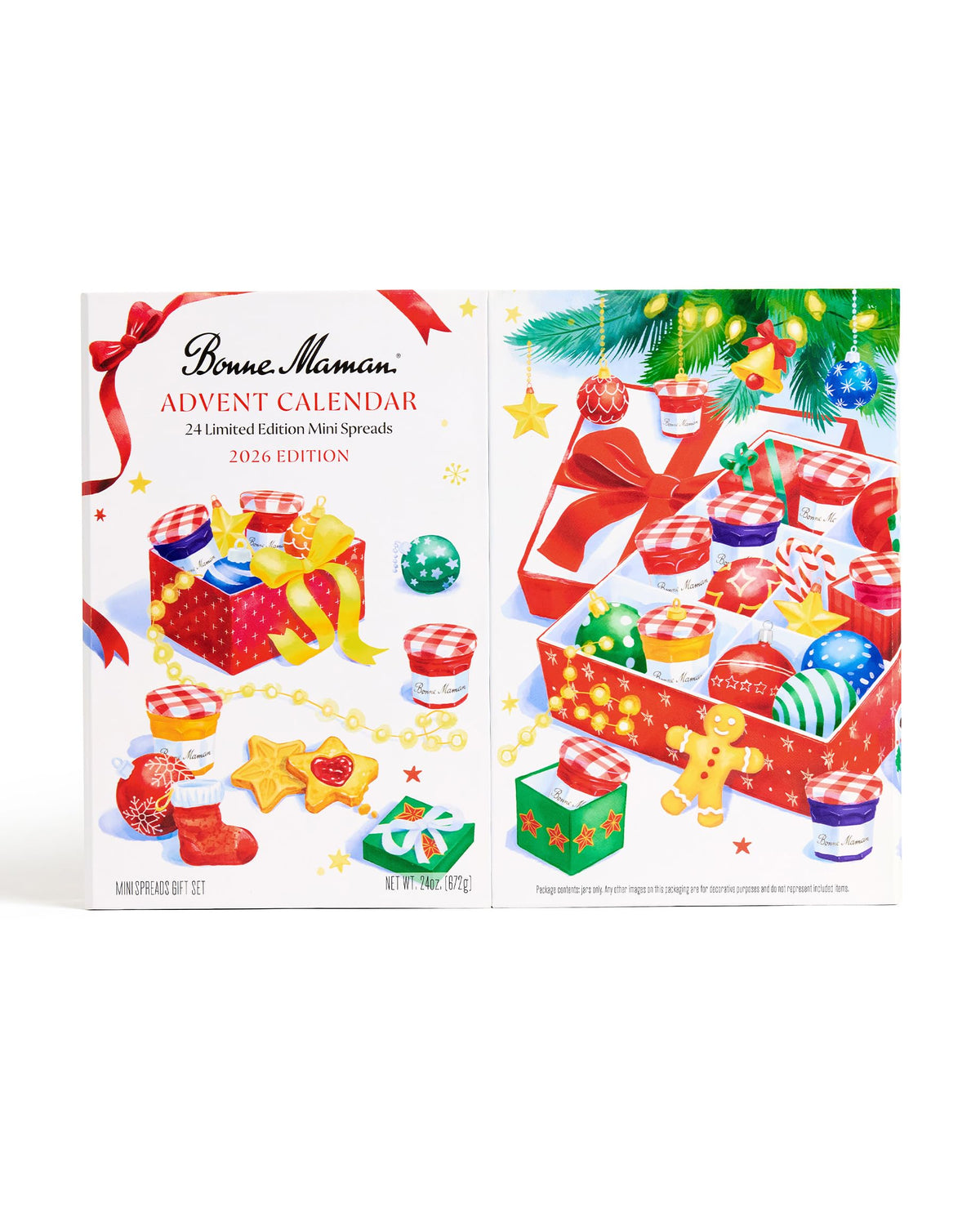 Bonne Maman Advent Calendar 2026, 24 Mini Jam Jars, Holiday Gift