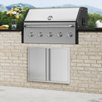 VEVOR BBQ Access Door 31" W x 24" H Double Outdoor Kitchen Vertical Door