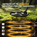 Higher Accuracy Metal Detector for Adults: 2026 Latest Professional Gold Detector with Backlit LCD, Advanced DSP Chip, IP68 Waterproof 10" Large Coil
