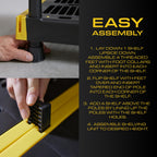CX 5-Tier Heavy Duty Plastic Storage Shelves for Garage Organization