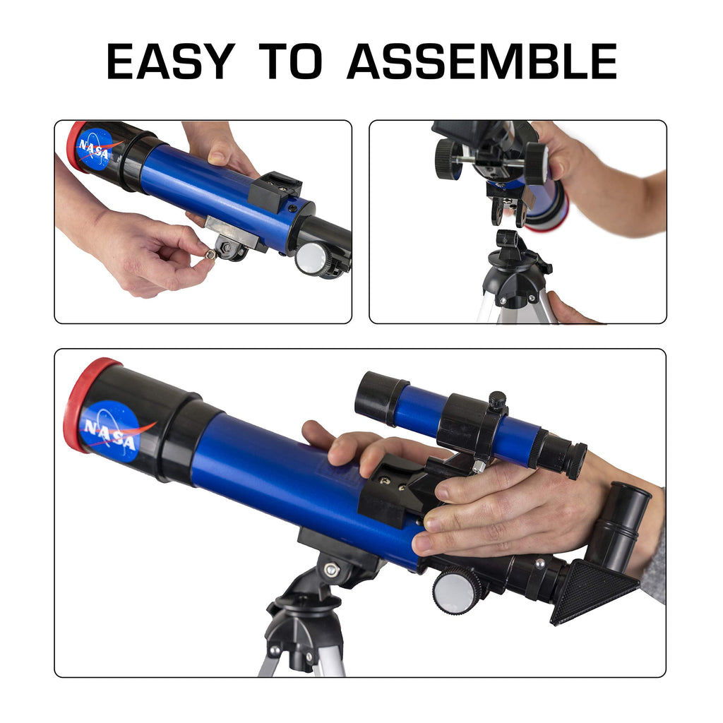 NASA Lunar Telescope for Kids Ages 8-12 with Tripod and Finder Scope