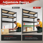 REIBII 2400 LBS Garage Shelving for Basement, Adjustable Shelving Unit