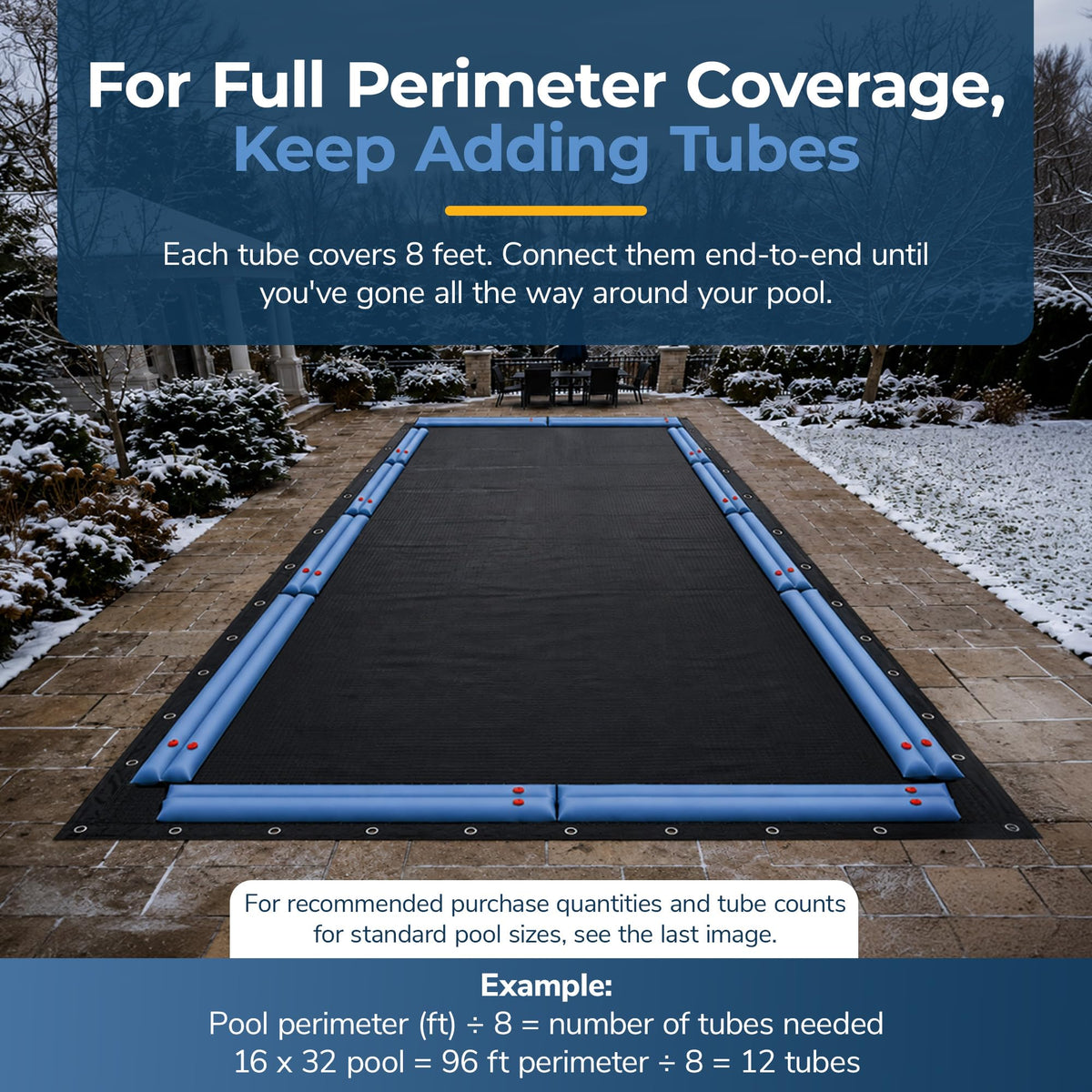 Blue Wave 8-ft Double Water Tube for Winter Pool Cover - 5 Pack