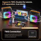 Karaoke Machine with 2 Mics for Adults & Kids, All-in-One Karaoke Set