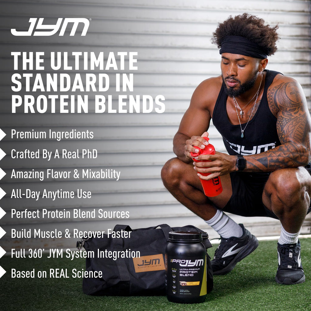 JYM Tahitian Vanilla Bean Whey & Casein Protein Powder, 3.6 lb, 45 Servings