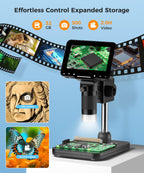 PalliPartners Digital Microscope for Coins with Light HD Screen