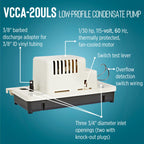 Little Giant VCCA-20ULS 115V, 80 GPH Low Profile Condensate Pump