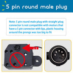 4 Button 5 Pin Prong Hand Control Handset Remote with USB and Backlight for Lift Chairs Electric Sofa Power Recliners
