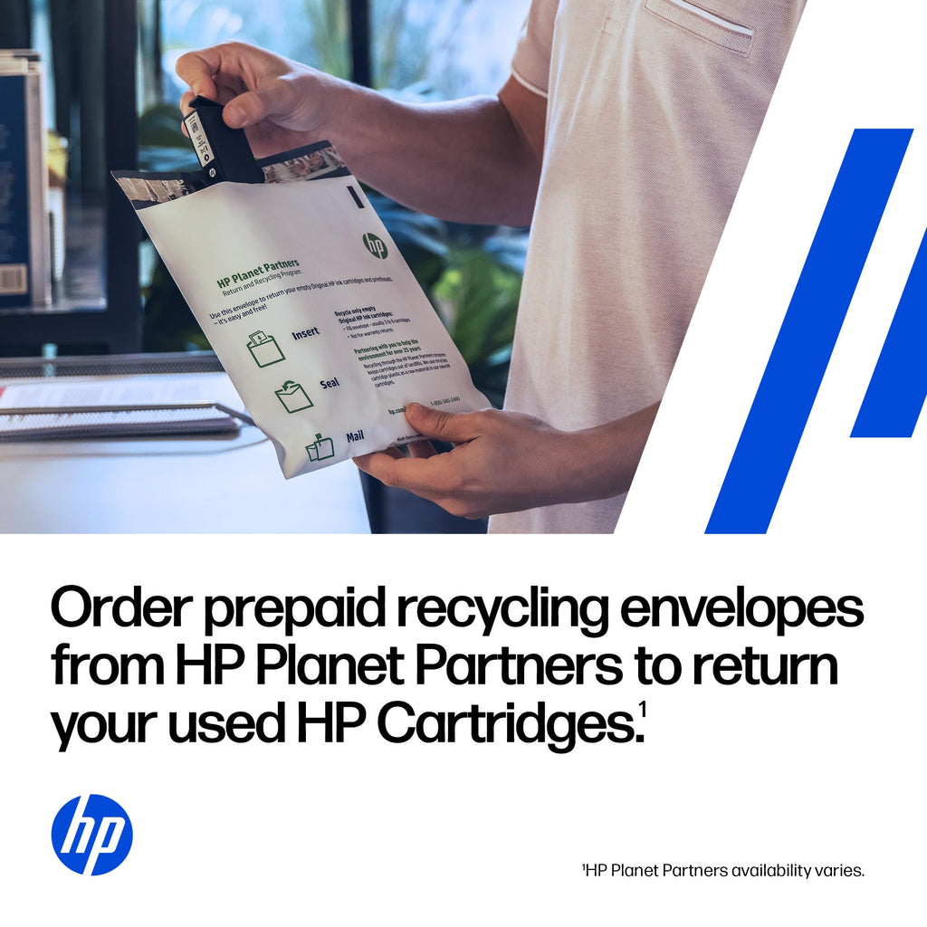 HP 64 Black & Tri-Color Ink Cartridges Printers (Combo Pack) | Works with Printer Series: Inspire 7950e; Envy Photo 6200, 7100, 7800; Tango