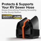 Camco Sidewinder Telescoping Folding RV Sewer Hose Support, 15 Ft, 43043