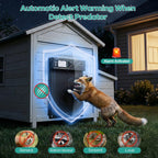 7W Solar Powered Automatic Chicken Coop Door, Aluminum Horizontal Dual-Door