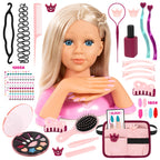 Bayer Design Charlene Magic Nails Styling Head Doll with 10.5 in Bust