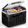 Stainless Lid 12V Car Refrigerator, 32QT Electric Cooler, Plug in Cooler