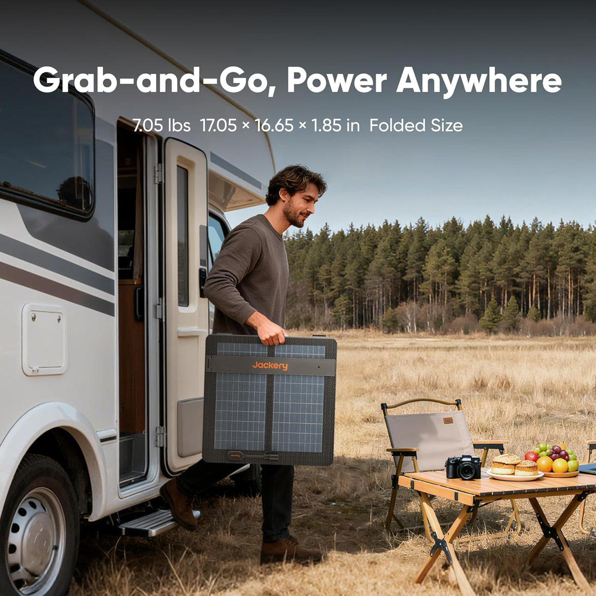Jackery Solar Panel 100W Bifacial 23% Efficiency IP65 Waterproof Foldable - SolarSaga 100W Air