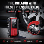 Lolseas Car Jump Starter with Air Compressor, 4500A Car Battery Jump Starter for 9.0L Gasoline/8.0L Diesel Engines, 150PSI PortableTire Inflator