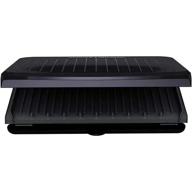 George Foreman 9 Serving Classic Plate Electric Indoor Grill And Panini Press - Gunmetal Grey