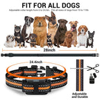BEBANG 2600FT Dog Training Collars for 2 Dogs, Dog Shock Collar with Remote, 3 Modes Beep Vibration Shock, Waterproof, LED Light for Training Small
