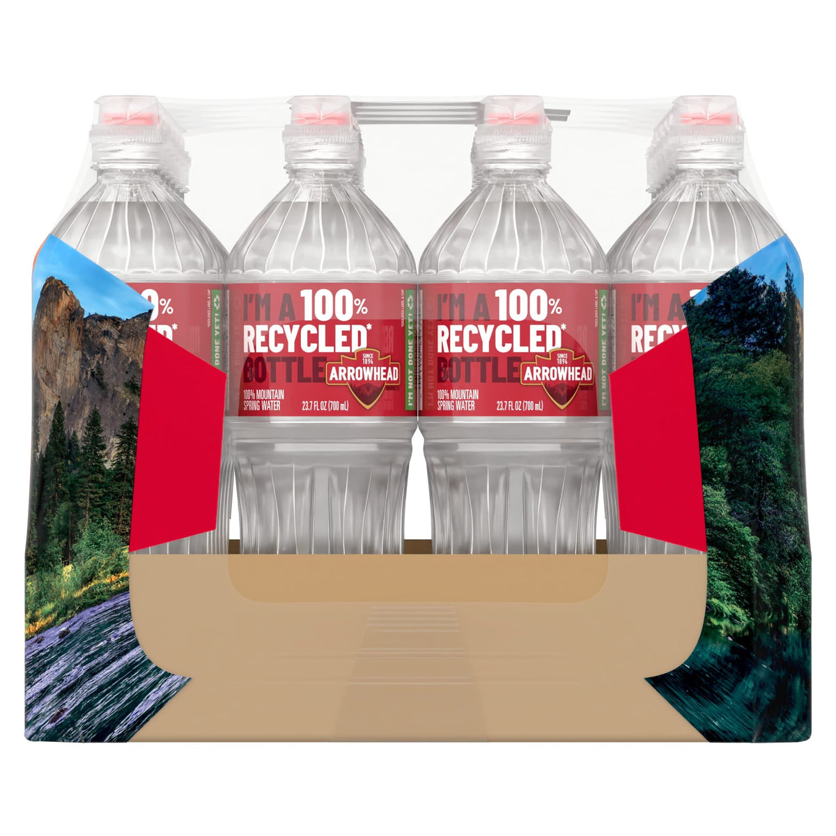 Arrowhead Brand Mountain Spring Water, 23.7-Ounce Plastic Sport Cap Bottles (Pack Of 24)