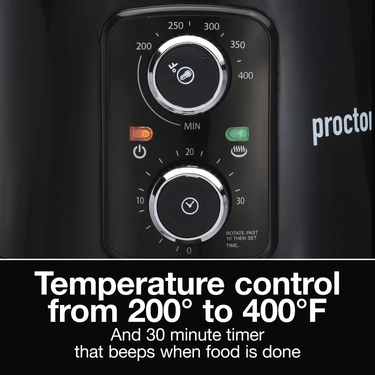 Proctor Silex Air Fryer, 3.7 Quart Capacity, Black - 35056