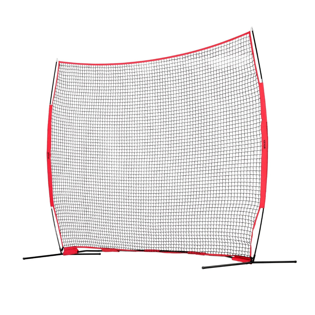 VEVOR Barricade Backstop Net, 12x9 ft Ball Sports Barrier Netting With Carry Bag - SSPDYBQ004