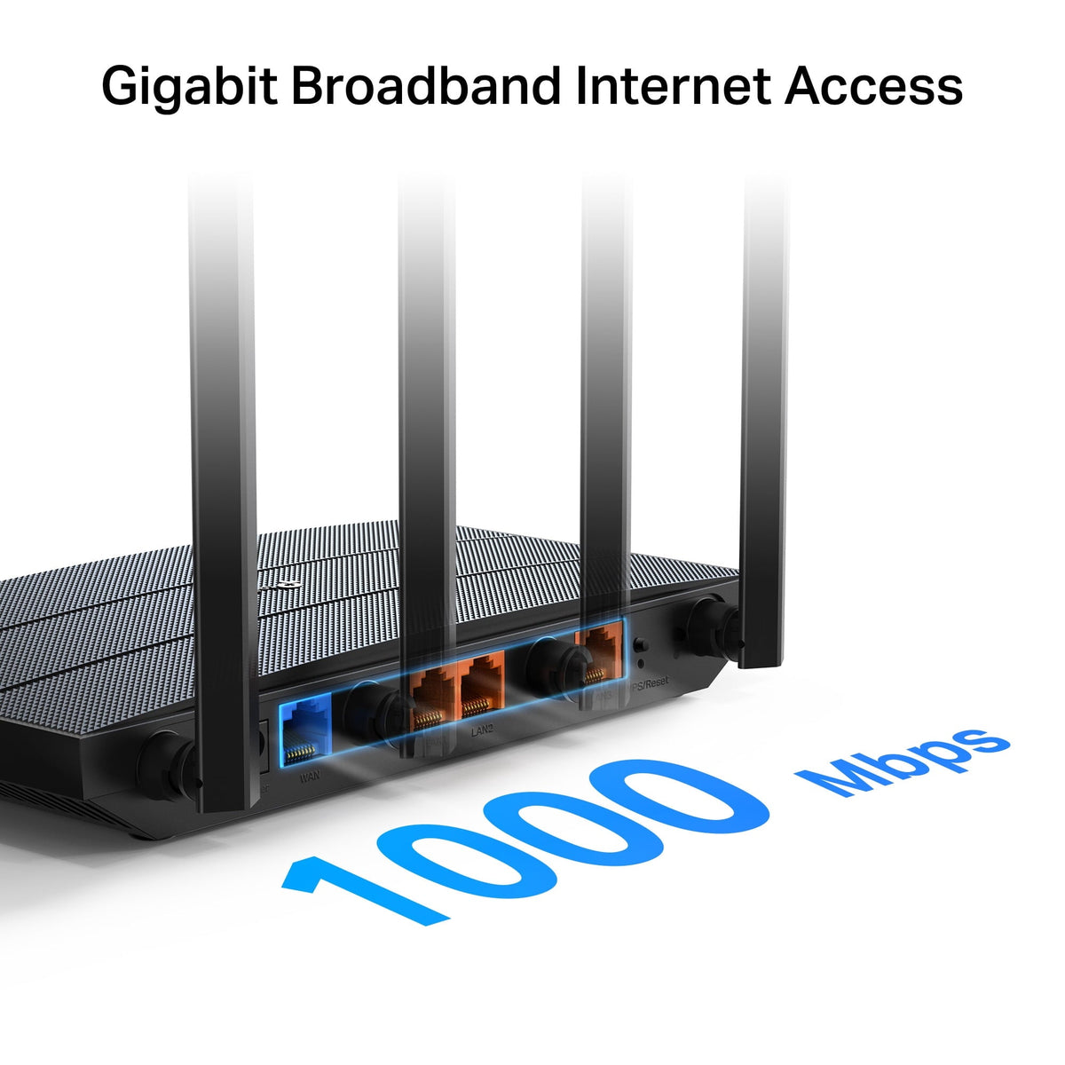 TP-Link Archer AX1300 Dual-Band High-Speed Gigabit Wi-Fi 6 Router, works with all Internet Service Providers, WPA3 Security, Easy Setup via Tether