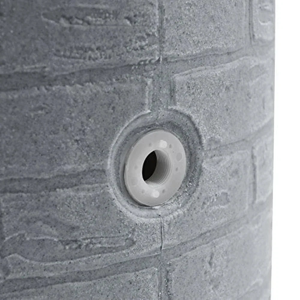 Good Ideas Impressions Downton Rain Saver Rain Barrel, 50 Gallon, Dark Granite - IMP-D50-DAR