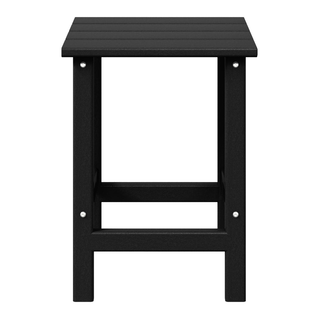 WestinTrends Outdoor Side Table, All Weather Poly Lumber Adirondack Small Patio Table Square End Table for Pool Balcony Deck Porch Lawn Backyard