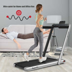 2 In 1 Folding Treadmill, 2.25 HP, 40 in x 16 in Running Area, Dual Display And App Control