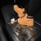 CAR GRAND Heavy Duty Rubber Car Floor Mats, Deep Dish Waterproof Car Mats All Weather, Universal Trim-to Fit Automotive Floor Mats for Car SUV Truck