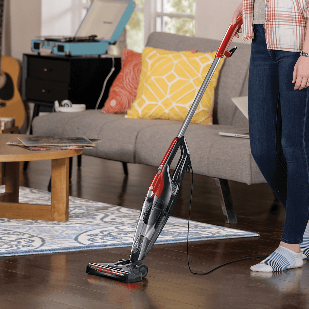Dirt Devil Power Stick Lite 4-in-1 Corded Stick Vacuum Cleaner, for Rugs, Hard Floor, Upholstery, Lightweight, Attached Hand Vacuum, Small Spaces