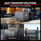 Fuel Transfer Tank, 50 Gallon, 12V DC 10.6 GPM Pump, Red