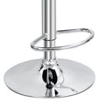 ZENY Bar Stool Set Of 4 With Soft Cushion And Metal Frame - Black