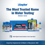 Taylor Pool Water Test Kit, Complete Swimming Pool Water Test Kit, for Chlorine, pH, and Alkaline Levels, Ideal for Pools, Hot Tubs, and Spas, 1-Pack