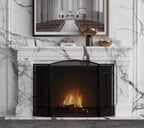 Fire Beauty 3 Panel Arch Top Fireplace Screen Fire Screen Spark Guard Cover