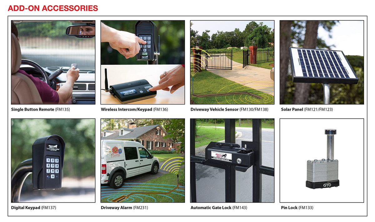 Mighty Mule FM231 Wireless Driveway Alarm – Electromagnetic Vehicle Detection, Indoor Receiver, 400 ft Range, Expandable, Battery Powered, Easy