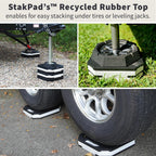StakPad RV Leveling Blocks – Precise Fit for Class A, B & C Motorhomes, Fifth Wheels, Travel Trailers & More – 12x12” – Bigger Surface Area, More