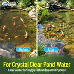 Classic Koi Pond Filter Pad FINE - White Bulk Roll Pond Filter Media, Ultra-Durable Pond Filters for Outdoor Ponds, Reusable Fish Pond Filter