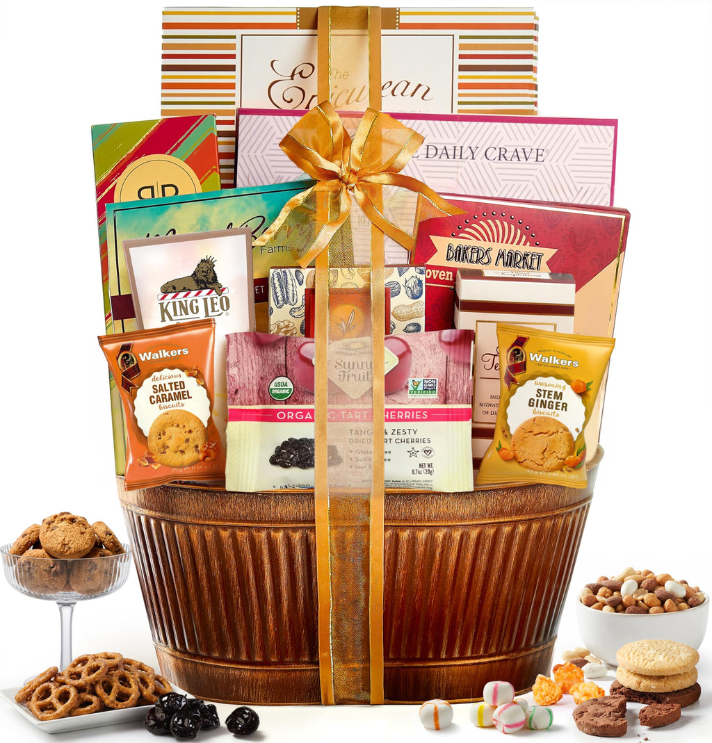 Broadway Basketeers Ultimate Gift Basket with Gourmet Foods Snacks & Sweets