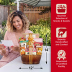 Broadway Basketeers Ultimate Gift Basket with Gourmet Foods Snacks & Sweets