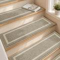 COSY HOMEER Soft Stair Treads 15pcs Non-Slip Carpet Mat 28inX9in,Beige