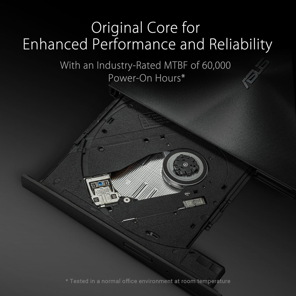 ASUS ZenDrive Black 13mm External 8X DVD/Burner Drive +/-RW with M-Disc Support, Compatible with Both Mac & Windows and Nero BackItUp for Android