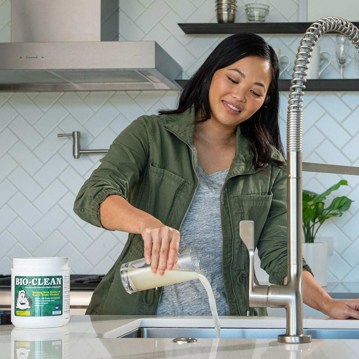 Bio-Clean Drain Septic 2# Can Cleans Drains- Septic Tanks - Grease Traps All Natural and 100% Guaranteed No Caustic Chemicals! Removes fats Oil and