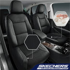 Skechers Memory Foam Seat Covers, Air Cool Mesh Thick Car Seat Covers, Car Seat Covers Front Seats Airbag Compatible, Universal Automotive Comfort