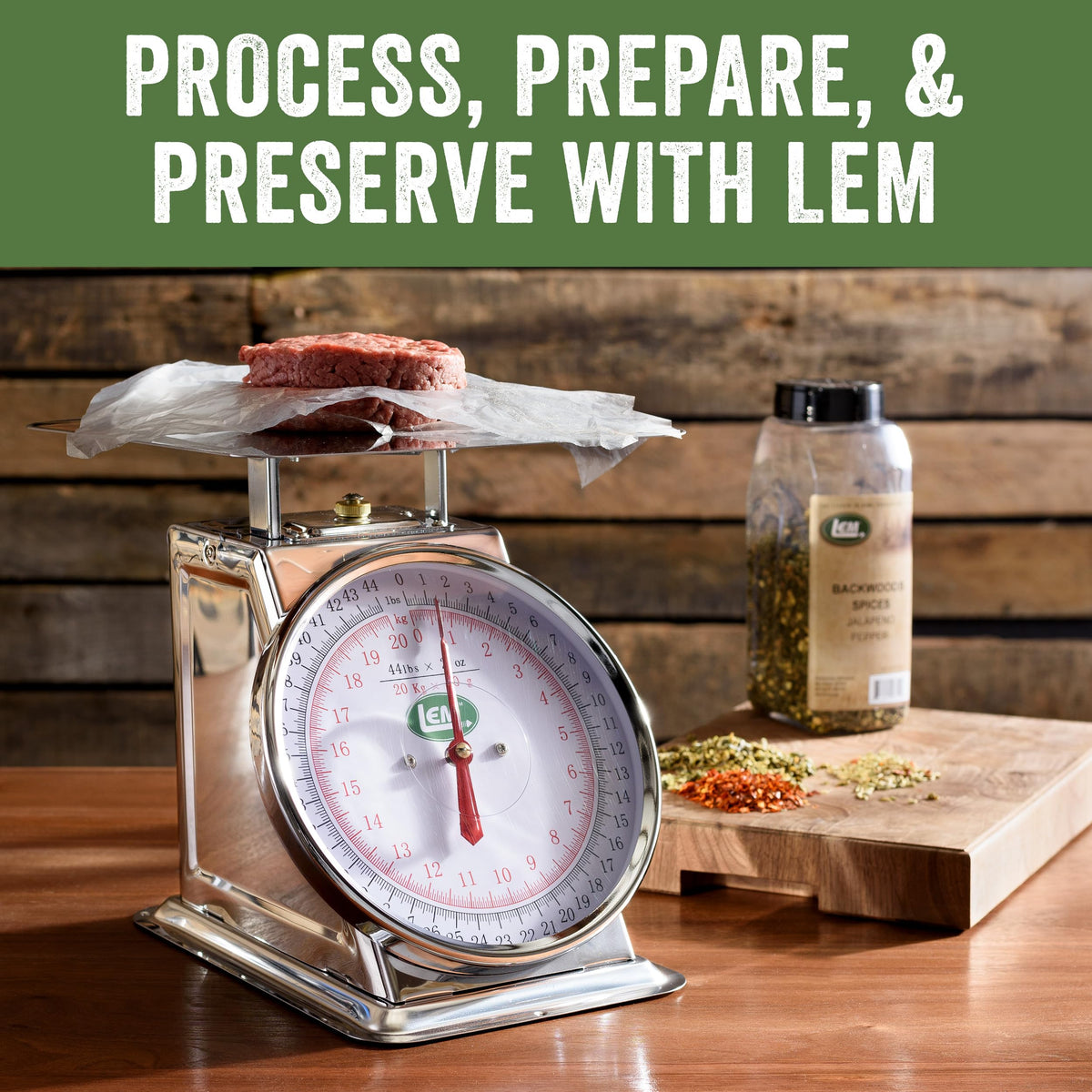 LEM Products 44 lb Stainless Steel Scale, Silver