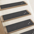 BEQHAUSE Stair Treads Non Slip for Wooden Steps 28" x 9", 15pcs, Charcoal